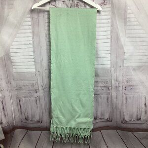 Cashmere Mint Green Scarf Made in Scotland